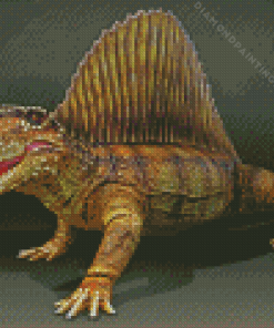 Dimetrodon Animal Diamond By Numbers