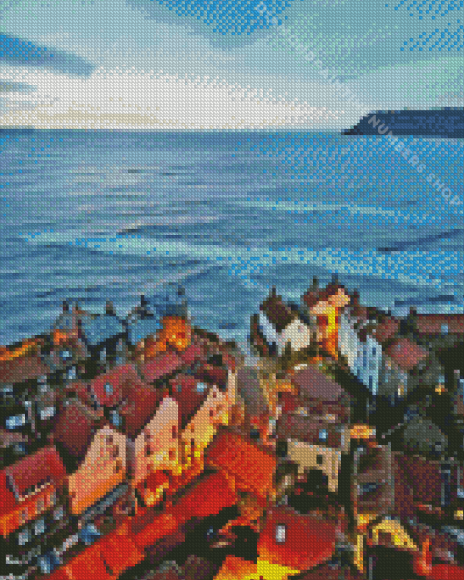 England robin hood bay village Diamond By Numbers