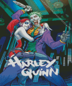 Harley Quinn and the joker poster Diamond By Numbers