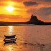 Holy island lindisfarne Castle At Sunset Diamond By Numbers