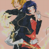 Jirou Kyouka And kaminari denki Diamond With Numbers