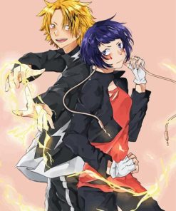 Jirou Kyouka And kaminari denki Diamond With Numbers