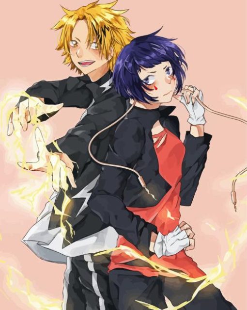 Jirou Kyouka And kaminari denki Diamond With Numbers