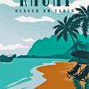 Kauai Heaven on earth Poster Illustration Diamond By Numbers