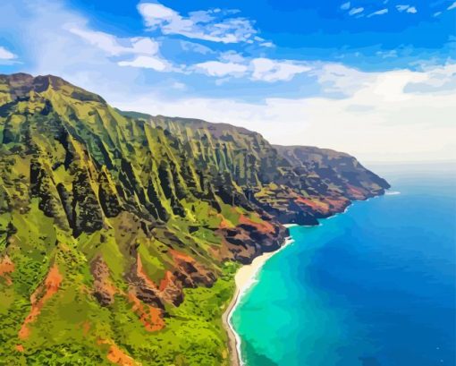 Kauai hawaii island Diamond By Numbers