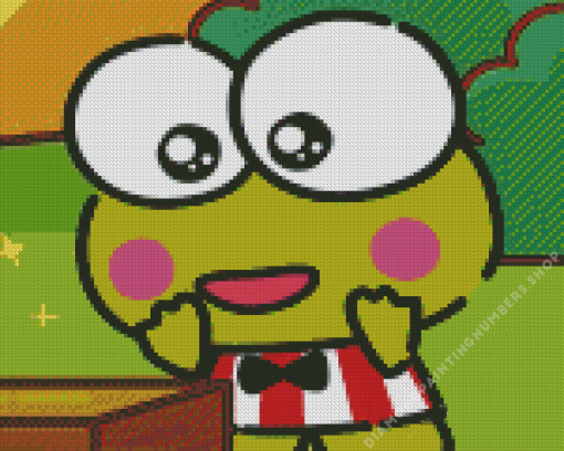 Keroppi Surprised Diamond Paintings