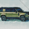 Land rover jeep in snow Diamond By Numbers