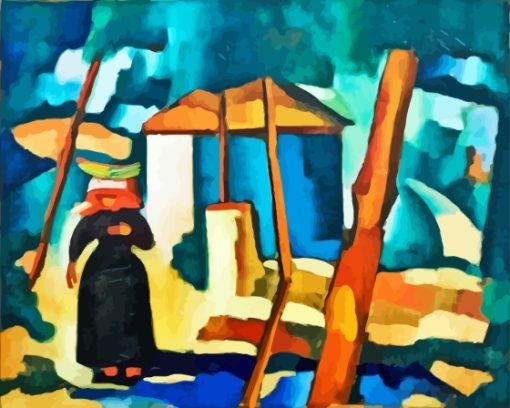 Landscape With Black Figure by Amadeo de Souza Cardoso Diamond Paints