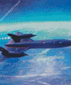 Lockheed SR 71 Blackbird Diamond Paintings