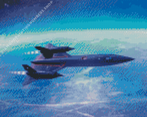 Lockheed SR 71 Blackbird Diamond Paintings