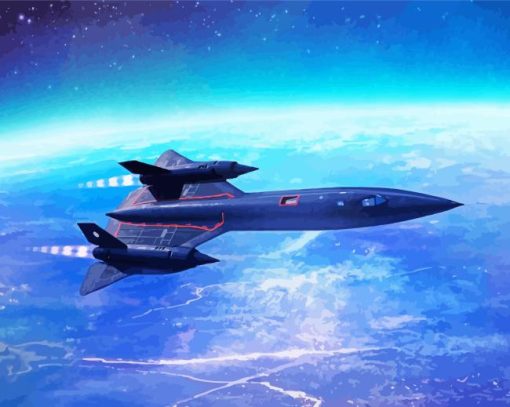 Lockheed SR 71 Blackbird Diamond Paintings