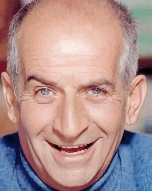 Louis de Funes Smiling Diamond Paintings