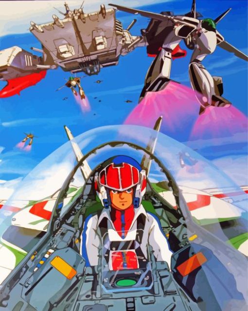 Macross Anime Diamond Paintings