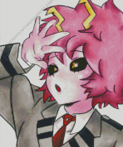 Mina Ashido Anime Girl Art Diamond By Numbers