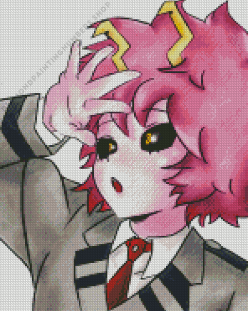 Mina Ashido Anime Girl Art Diamond By Numbers