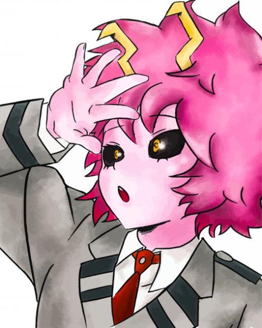 Mina Ashido Anime Girl Art Diamond By Numbers