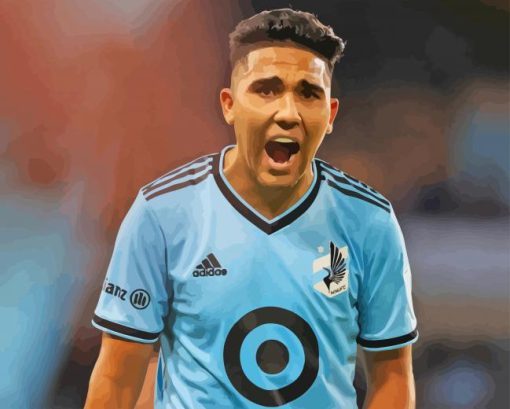 Minnesota United FC Team Player Diamond By Numbers