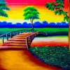 Nature Wooden bridge Diamond Paints