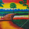 Nature Wooden bridge Diamond Paints