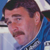 Nigel Mansell racing driver Diamond By Numbers