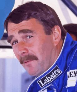 Nigel Mansell racing driver Diamond By Numbers