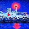 Nubble Lighthouse Diamond By Numbers