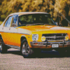 Orange Holden HQ Kingswood Car Diamond By Numbers