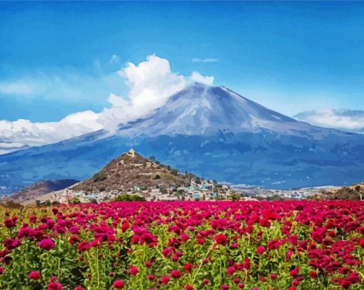 Popocatepetl Stratovolcano Diamond Paintings