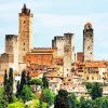 San gimignano town Diamond By Numbers