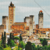 San gimignano town Diamond By Numbers