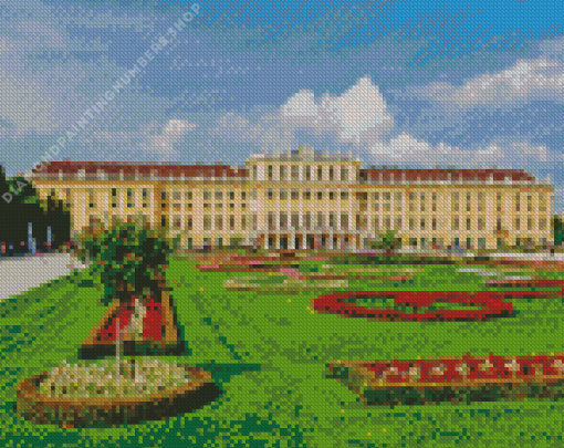 Schloss Schoenbrunn in Vienna Diamond By Numbers