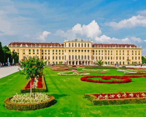 Schloss Schoenbrunn in Vienna Diamond By Numbers