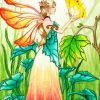 Spring Fairy And Butterfly Diamond By Numbers