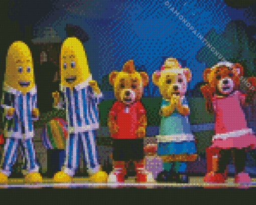 The Bananas in pajamas Diamond Paints