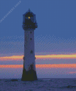 The Bell Rock Arbroath Lighthouse Diamond With Numbers