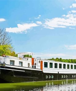 The Canal barge Diamond Paintings