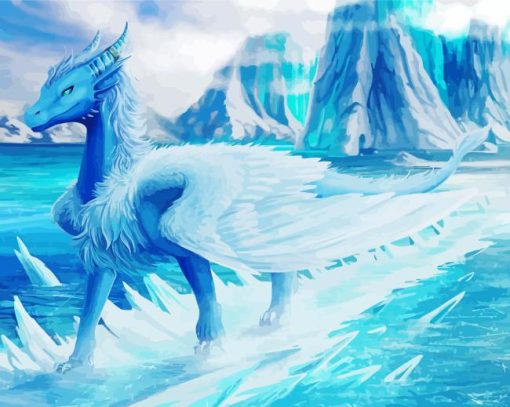 The Ice dragon Diamond Paintings