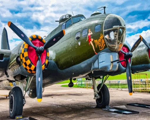 The Memphis Belle Aircraft Diamond Paints