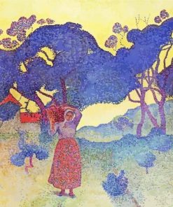 The farm Evening by Henri Edmond Cross Diamond By Numbers