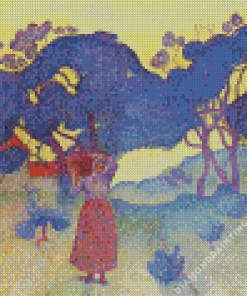 The farm Evening by Henri Edmond Cross Diamond By Numbers