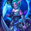 Tyrande Whisperwind and Owl Diamond By Numbers