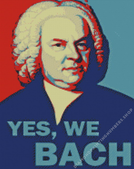 Yes We Bach Poster Diamond Painting