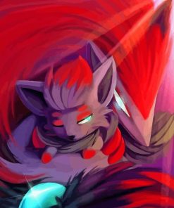 Zoroark and Zorua Art Diamond By Numbers