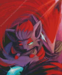 Zoroark and Zorua Art Diamond By Numbers