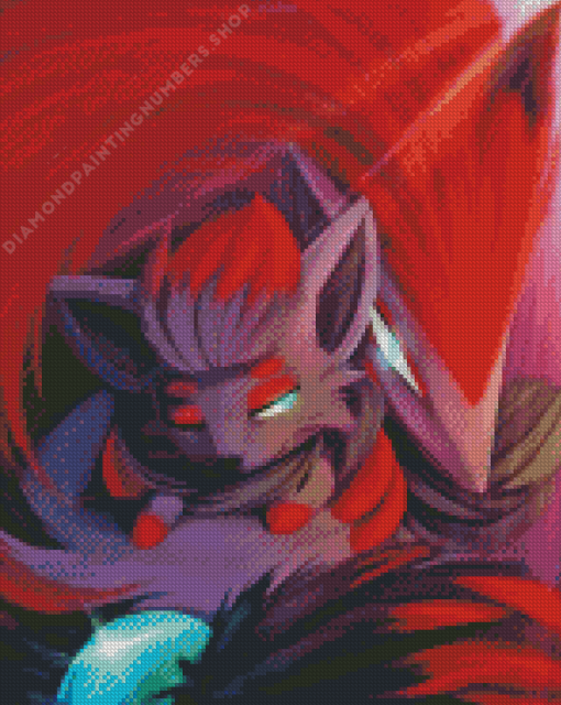 Zoroark and Zorua Art Diamond By Numbers