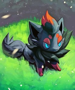 Zorua Art Diamond By Numbers