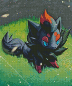 Zorua Art Diamond By Numbers