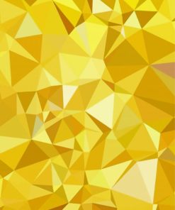 abstract yellow Diamond By Numbers