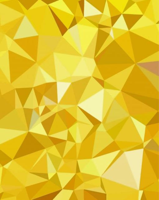 abstract yellow Diamond By Numbers