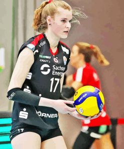 camilla weitzel chieri 76 volleyball player Diamond Paintings